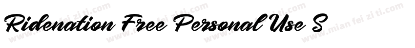 Ridenation Free Personal Use Scrip字体转换